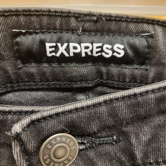 Stretch Jeans by Express, Size 36X 30, Color  Black - Picture 3 of 7